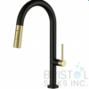 CALAMA KITCHEN FAUCET - PULLDOWN - MATTE BLACK WITH BRUSHED GOLD ACCENTS